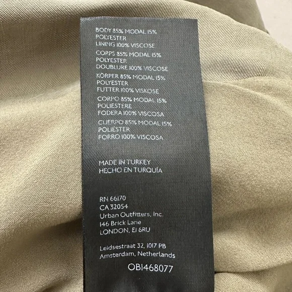 Anthropologie Long Sleeve V-Neck Knot Front Midi Dress - Picture 13 of 15